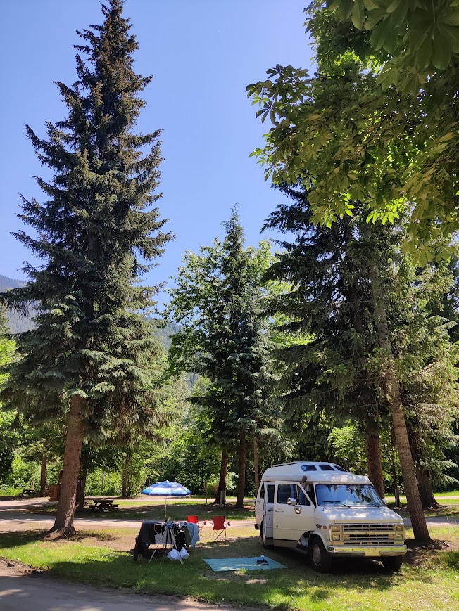 canadian campgrounds with our campervan
